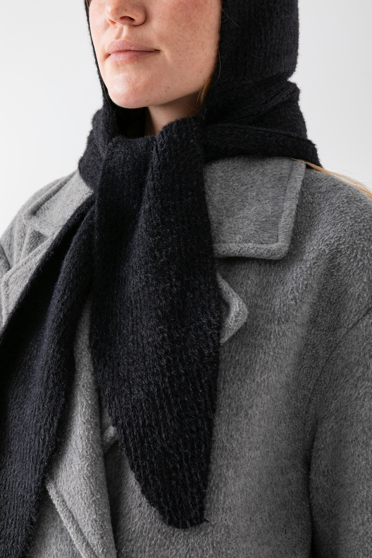 Wega Moda Kadın Yumoş Atkılı Balaclava, Kışlık Bere ve Boyunluk Detaylı Şapka | %100 Yün - Balaclava görsel 7