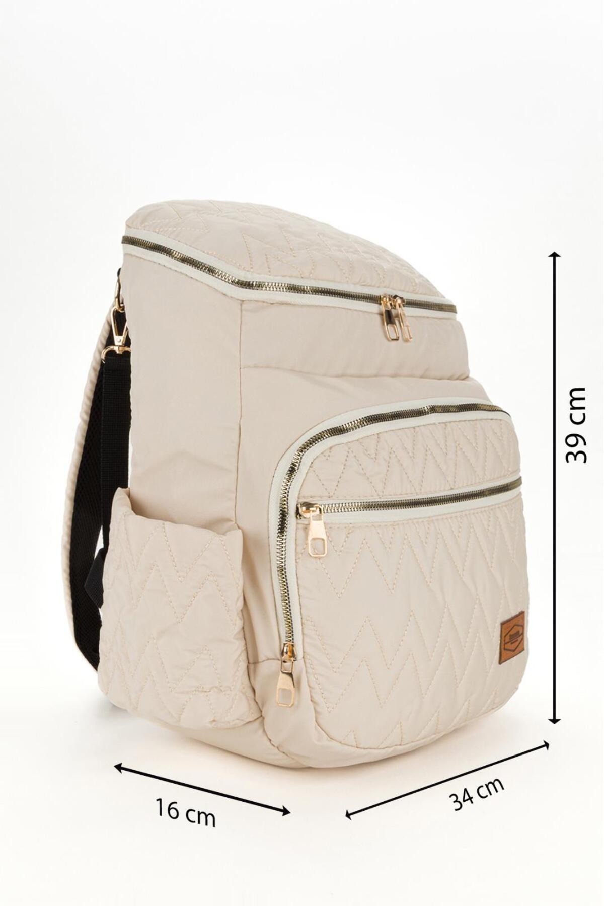 Papyon Baby Kids Gogo Bondit Kumaş Biberon Termos Gözlü Bebek Bakım Sırt Çantası fotoğrafı 3 (önizleme)