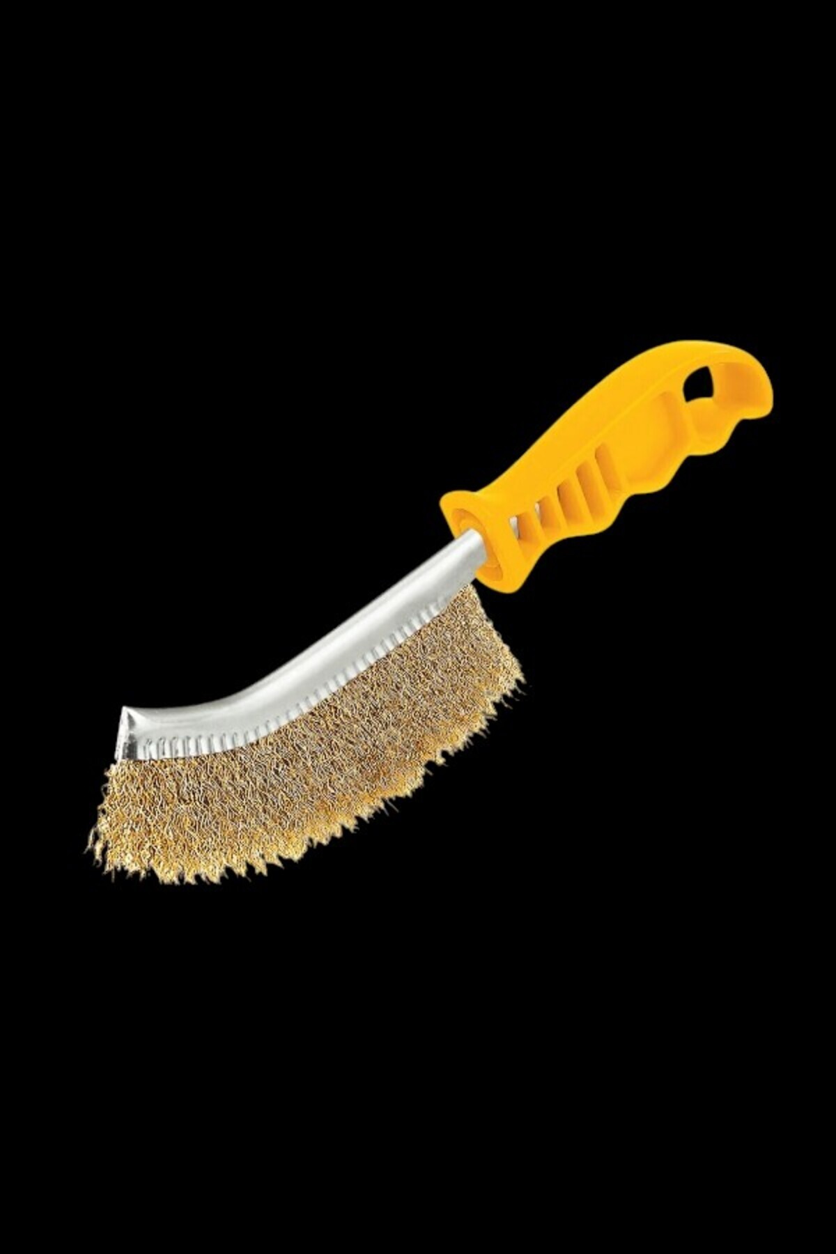 BİODATA Paslanmaz Çelik Plastik Tel Fırça Kavisli Gövde, Sert Tel, Pas, Kir Barbekü/Izgara Temizliği
