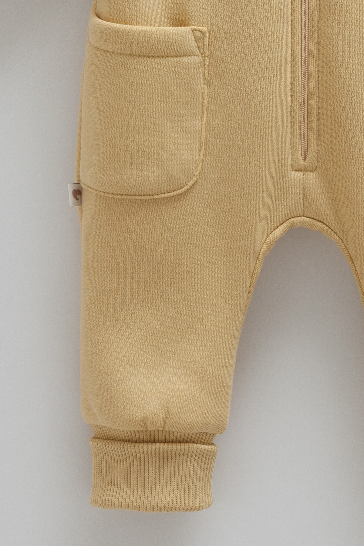 Caramell Erkek Bebek Tulumu 3 İplik Şardonlu, Kapüşonlu Kışlık Bebek Tulumu 1-12 Ay arası fotoğrafı 4 (önizleme)