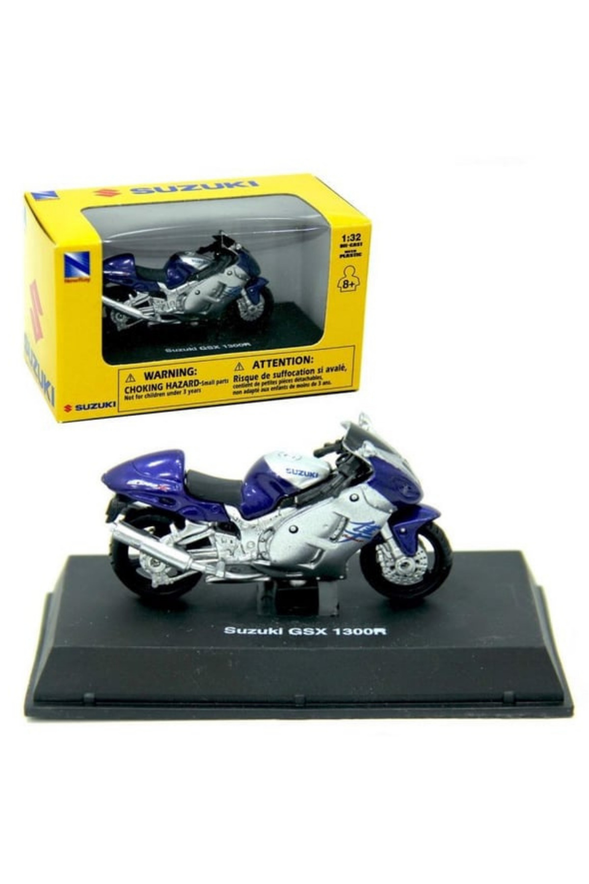 LRS STORE Suzuki GSX 1300R Metal Model Motosiklet 7,5 cm Özel Standlı Koleksiyon Oyuncak Motorsiklet 1/32