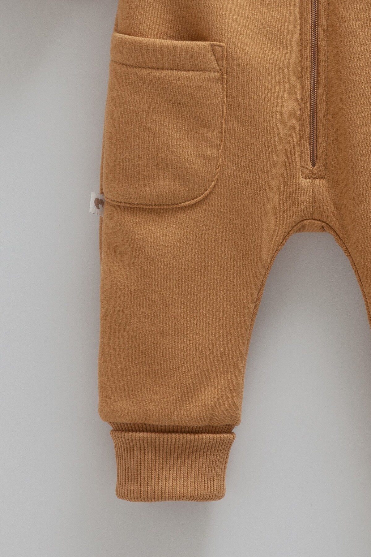 Caramell Erkek Bebek Tulumu 3 İplik Şardonlu, Kapüşonlu Kışlık Bebek Tulumu 1-12 Ay arası fotoğrafı 4 (önizleme)