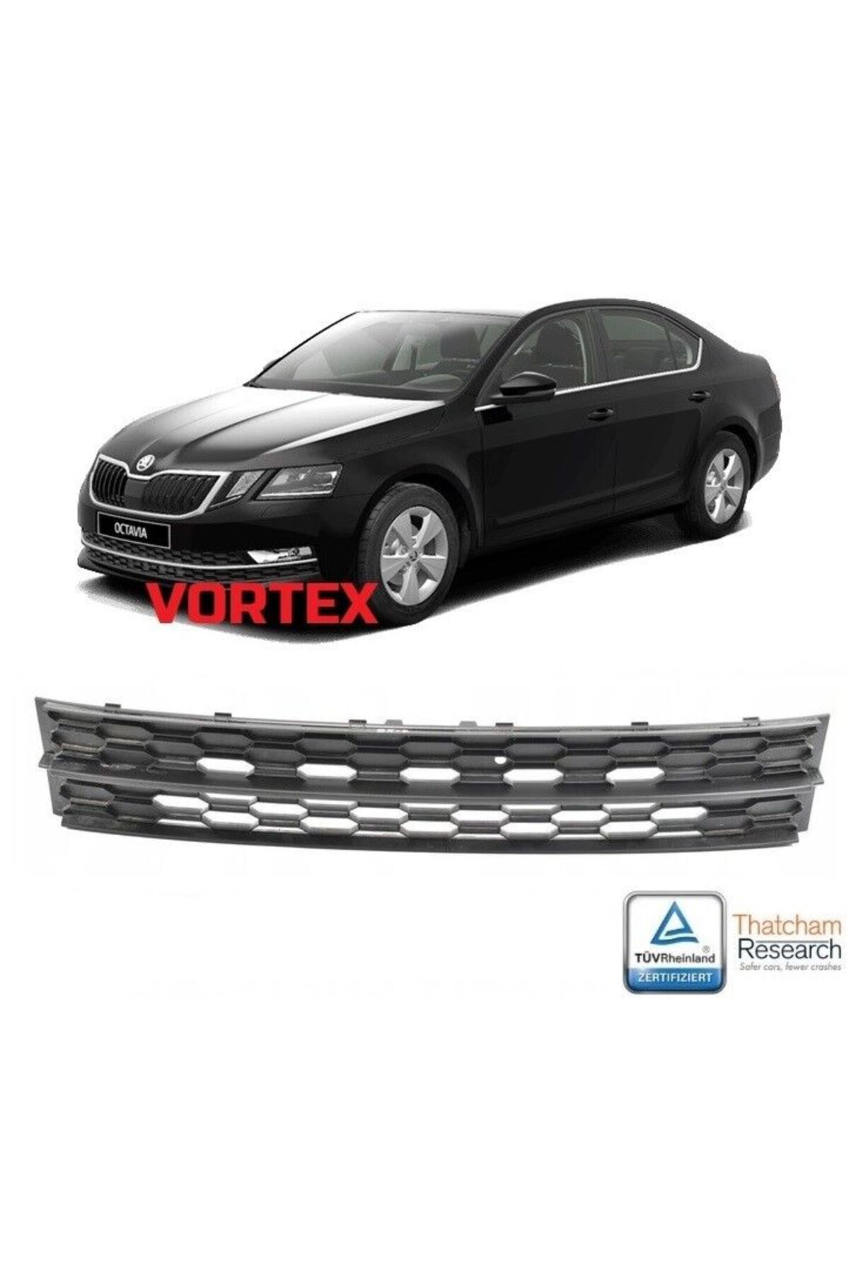 Genel Markalar Skoda Octavia Ön Tampon Orta Izgara 2017 Sonrası Uyumlu