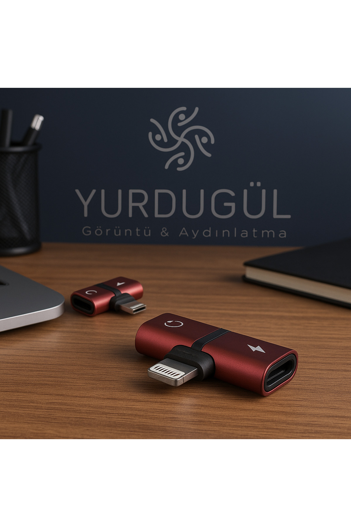 YURDUGÜL İPhone Şarj Ve Kulaklık Çevirici (Birleştirici) Adaptör