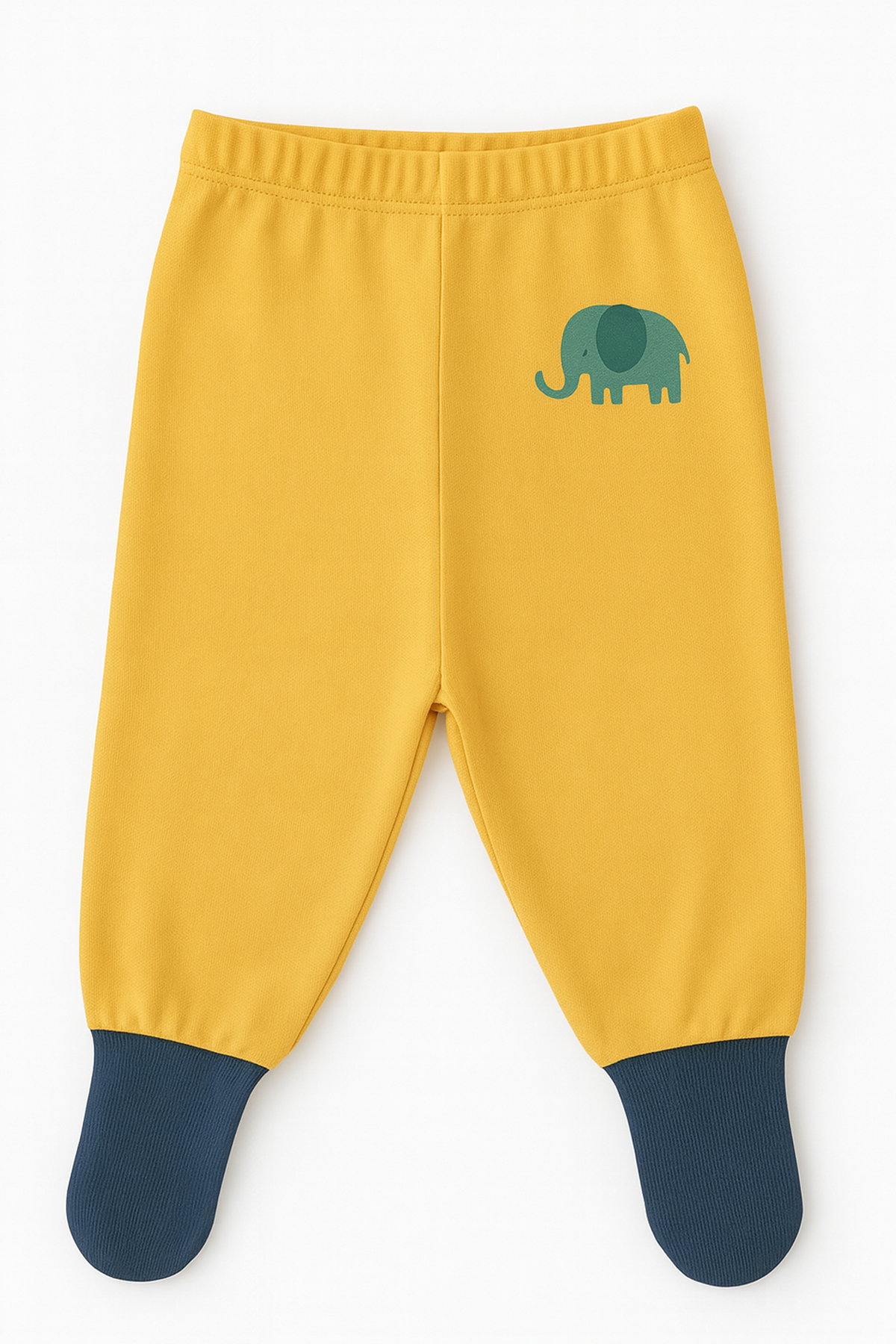 Melekpare Bebek&Çocuk Organik Patikli Pantolon Kendinden Çoraplı Alt Pijama Mevsimlik Pamuk 2'li Set fotoğrafı 3 (önizleme)