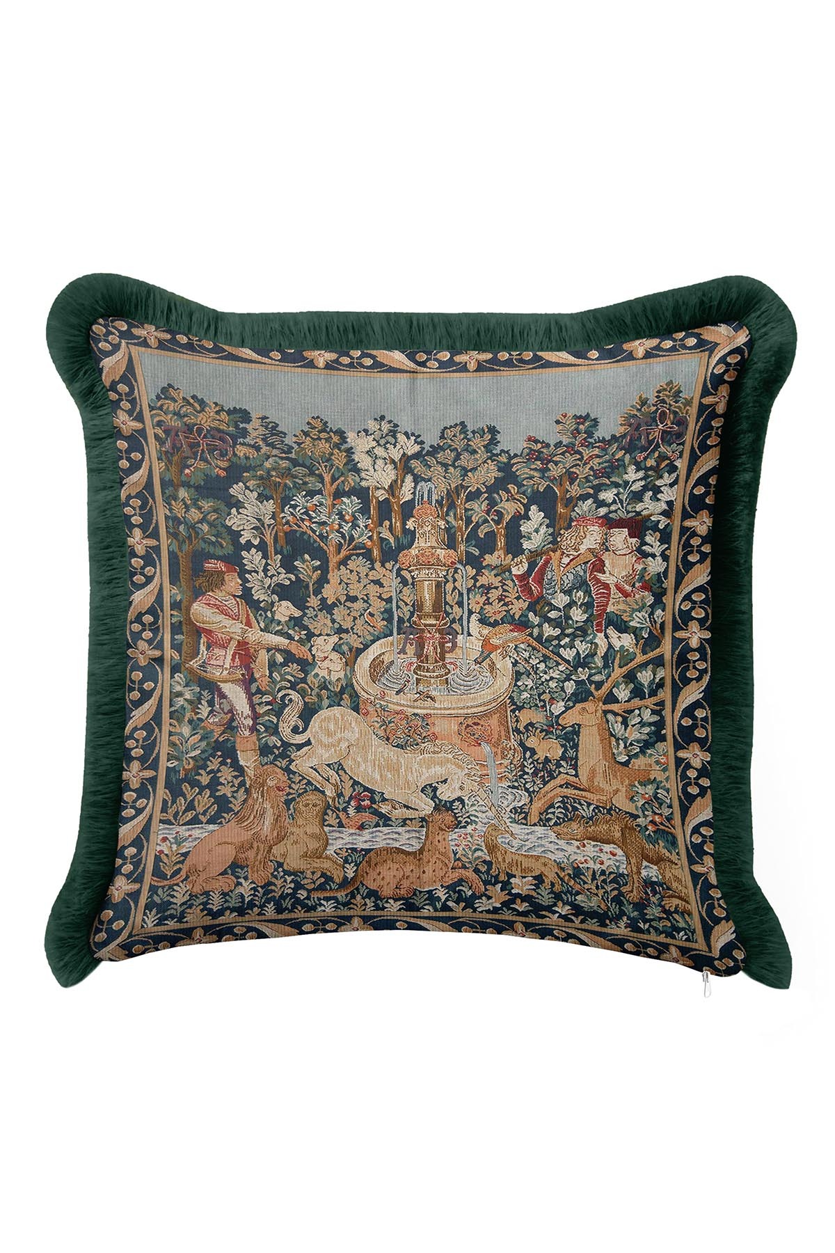 Avant-garde Royal Elegance Fringed Pillowcase - Medieval Palace Rustic Tassel Pillowcase