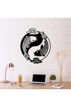 Dekoratif Metal Duvar Aksesuarı Fish Yin Yang BUAN-1011