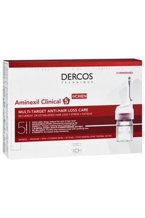 Dercos Aminexil Clinical 5 21x6ml - Kadınlar Için Saç Dökülmesine Karşı Serum farmavantaj2786