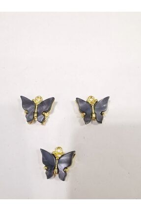 Kelebek Takı Malzemesi Altın Kaplama Üstten Delikli (2 Adet ) LV0000000831