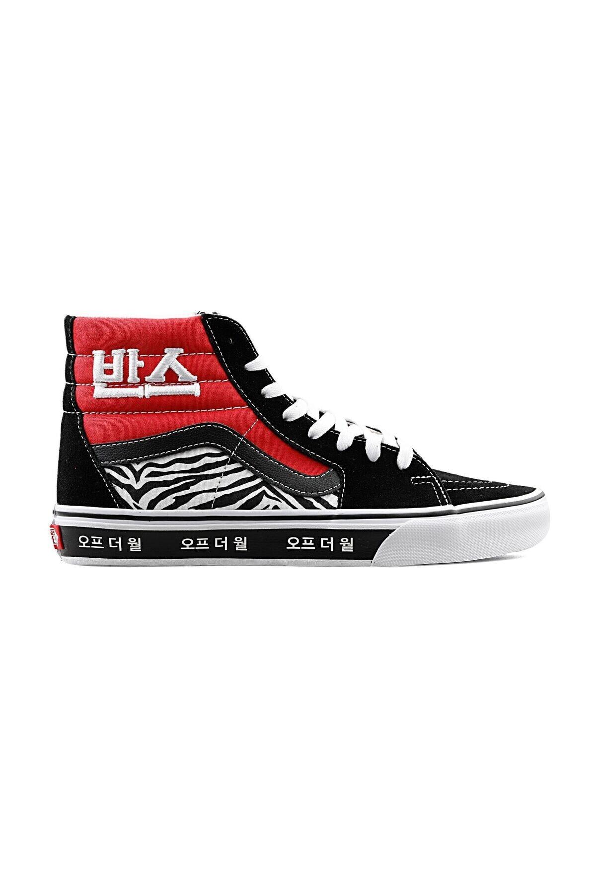 کفش ونس یونیسکس ساقدار قرمز و آبی Vans