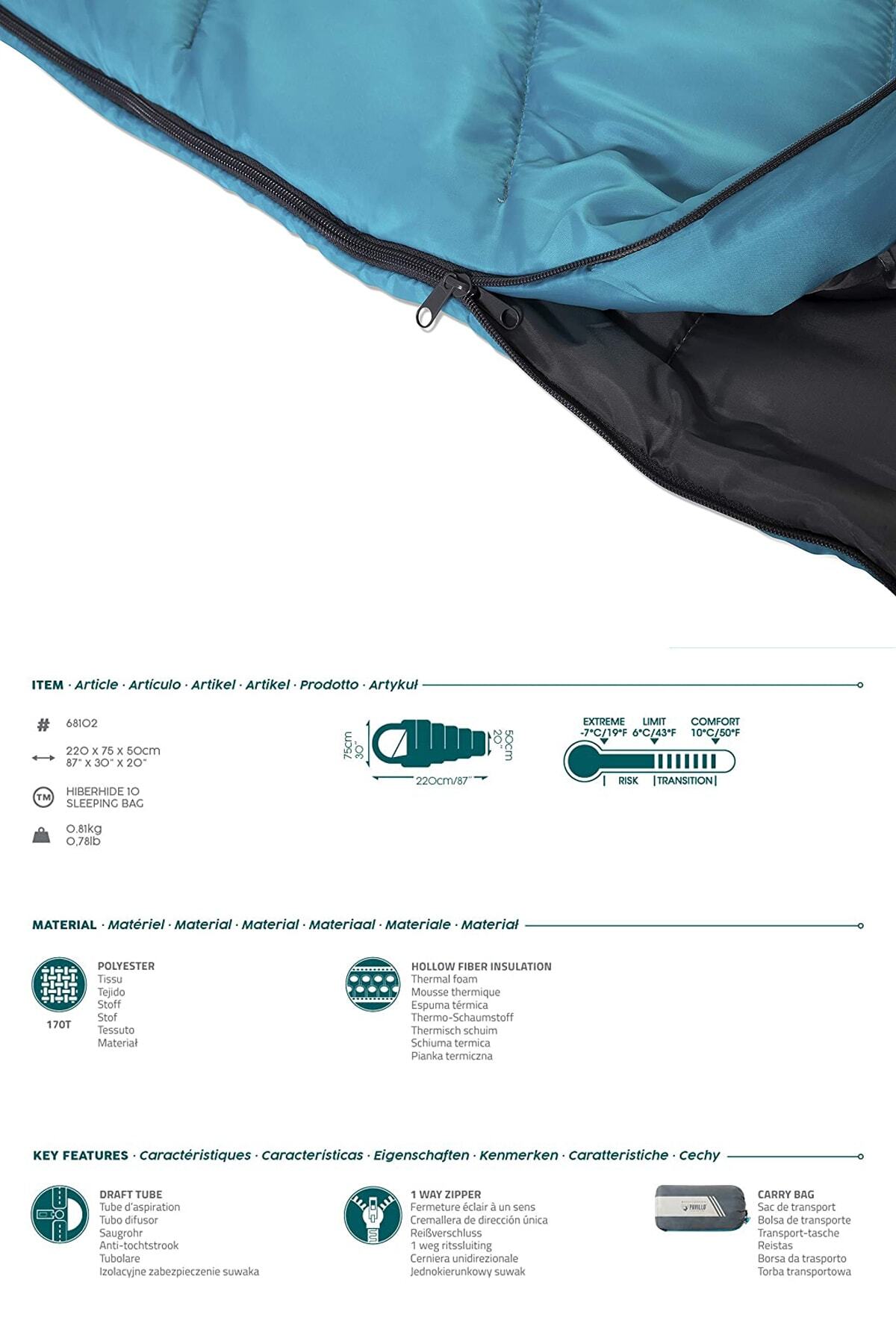 Binbirreyon-Υπνόσακος Bestway Pavillo Hiberhide 10 - 220cm Τύπος Mummy 6-10 Degrees Hc003 2