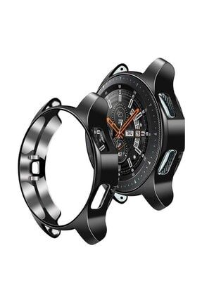 Samsung Galaxy Watch Gear S4 46 Mm Önü Açık Tasarım Silikon Kılıf - Siyah GS446-SYH