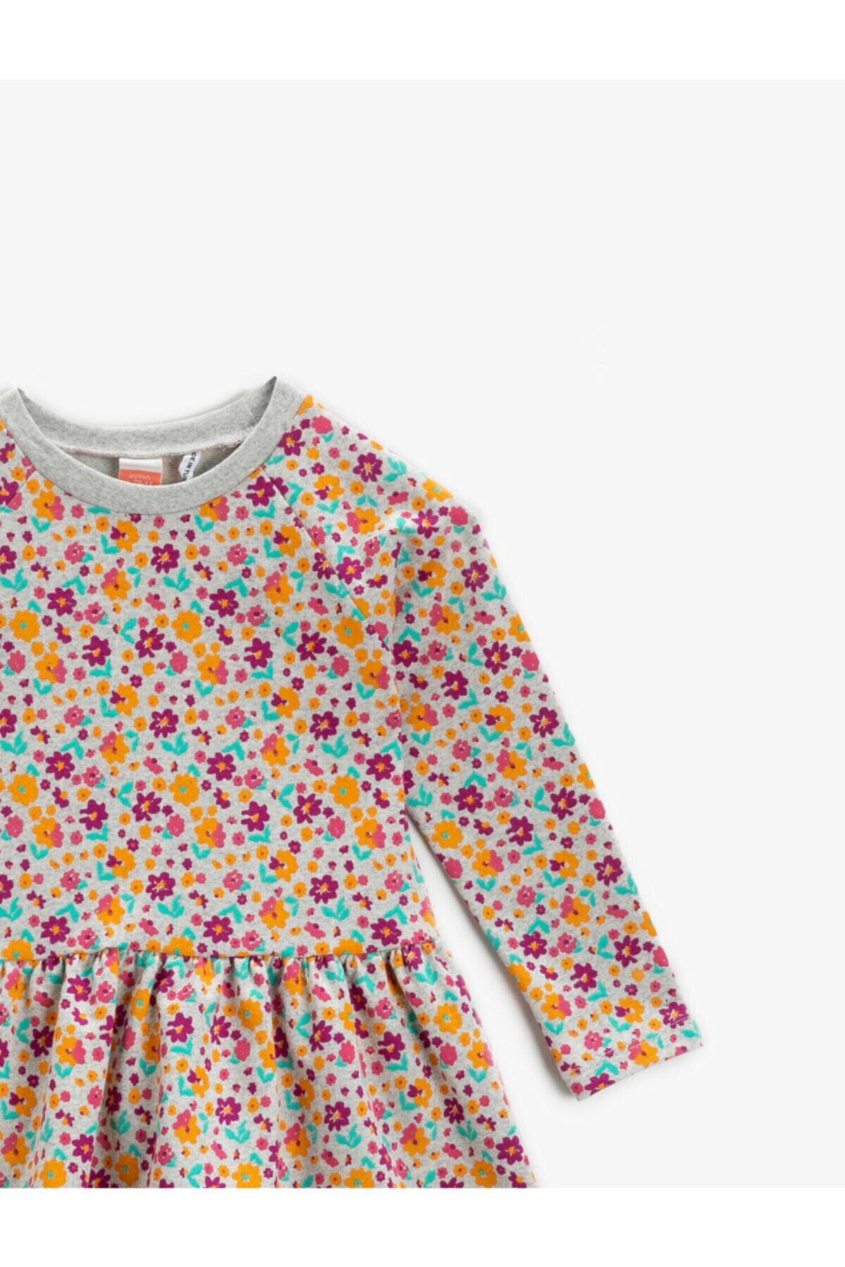 لباس مجلسی دخترانه رنگارنگ کوتونKoton | 2KMG89191OK اورجینال - تصویر 3