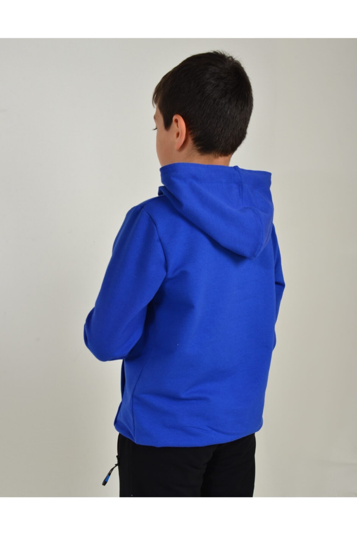 سویشرت پسرانه آبی سرمه ای KİDSPİTİRCİK | KİDS-1086 اورجینال - تصویر 4