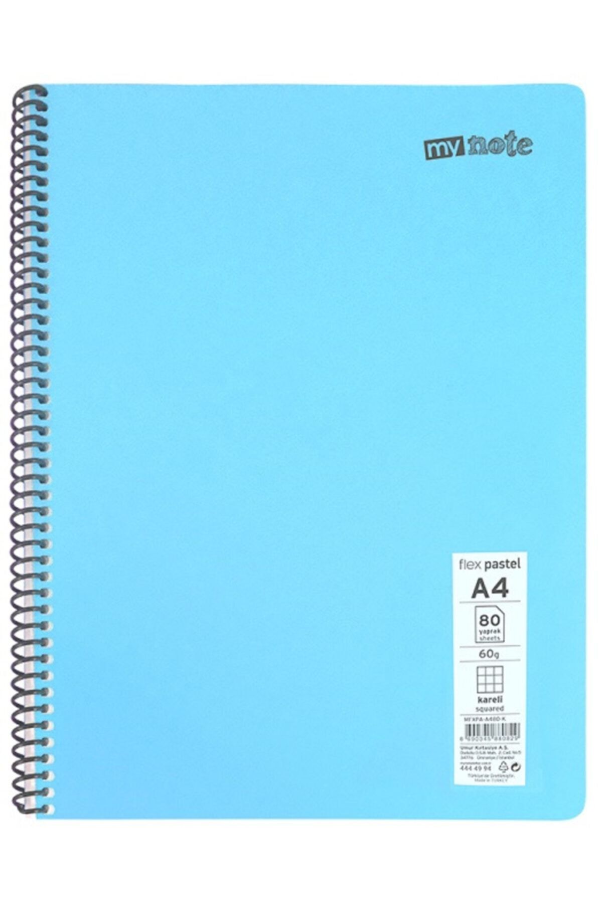 Mynote-A4 Flex PP Spiral Plastic Cover Notebook 120 Sheets Ruled 1