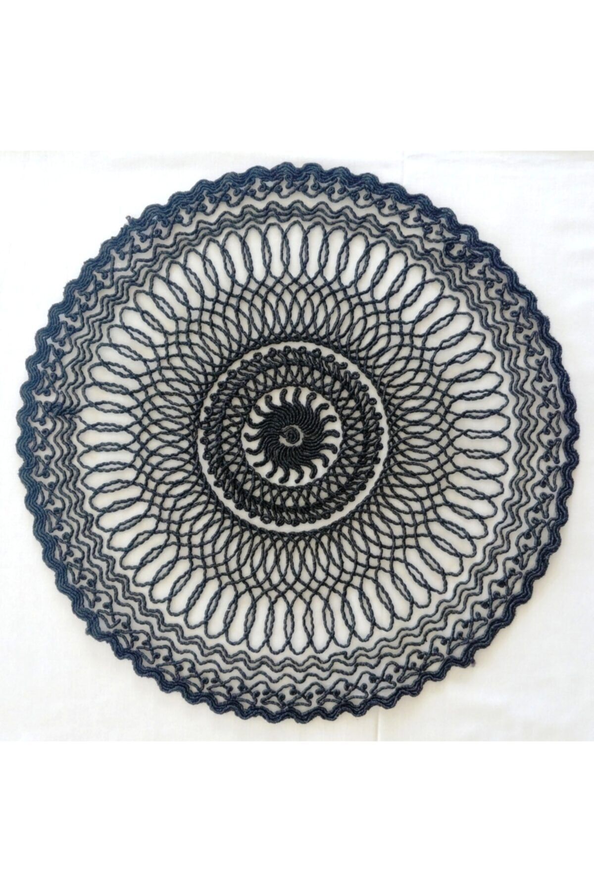 DİLEX Față De Masă Neagră De 37 Cm - One Size