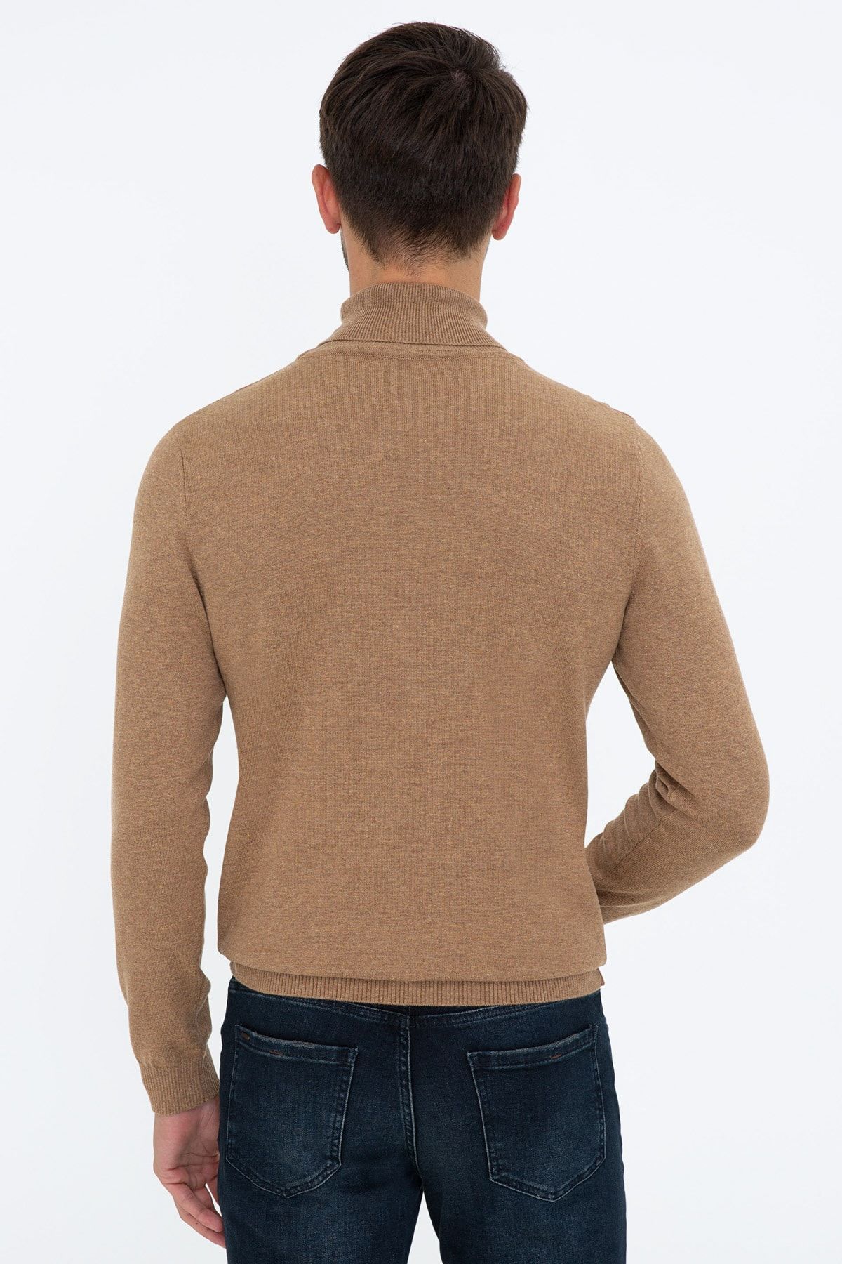 Pierre Cardin-Camel Melange Men's Sweater G021SZ0TK.0001256258 4