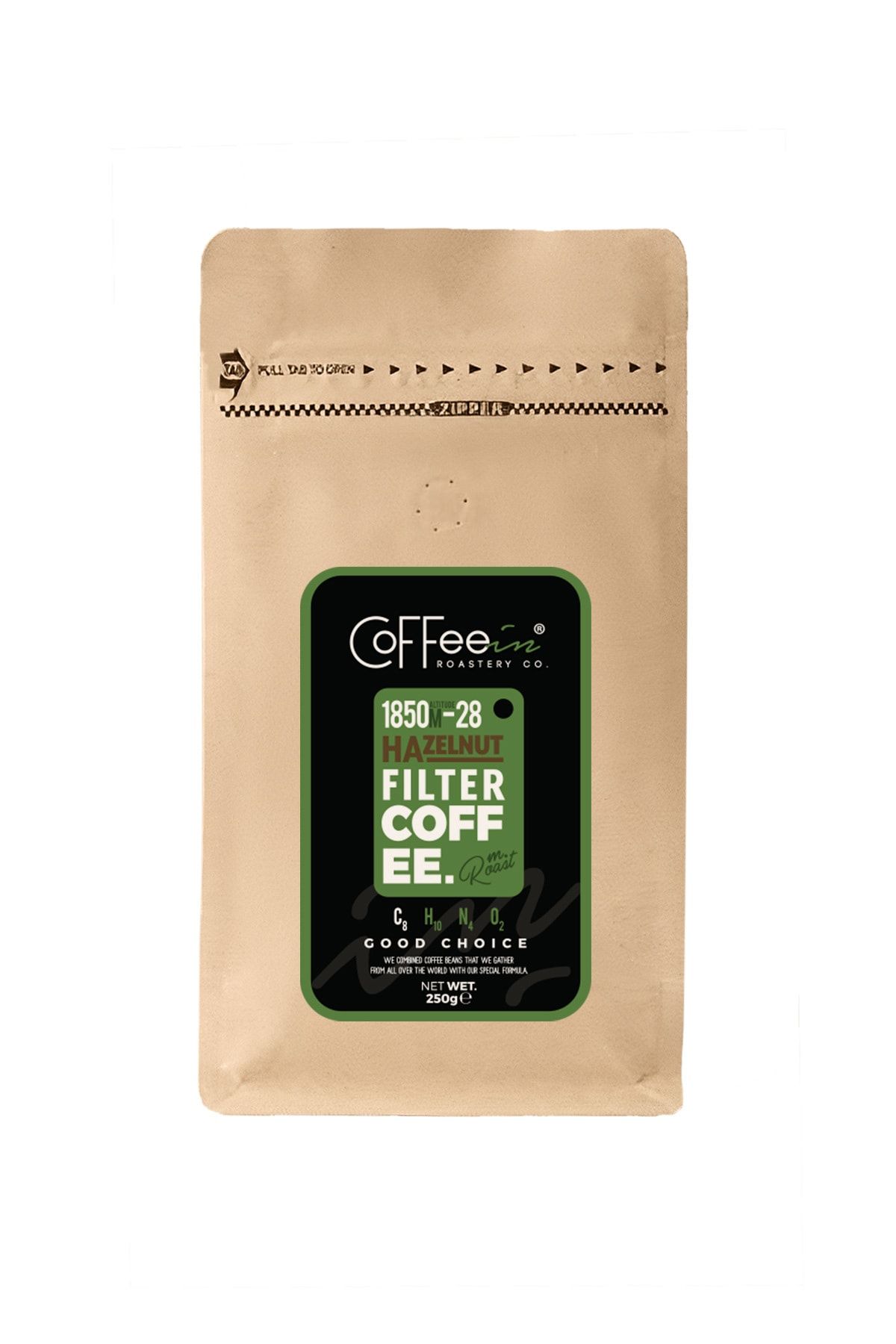 Coffeein Fındık Aromalı Filtre Kahve 250gr