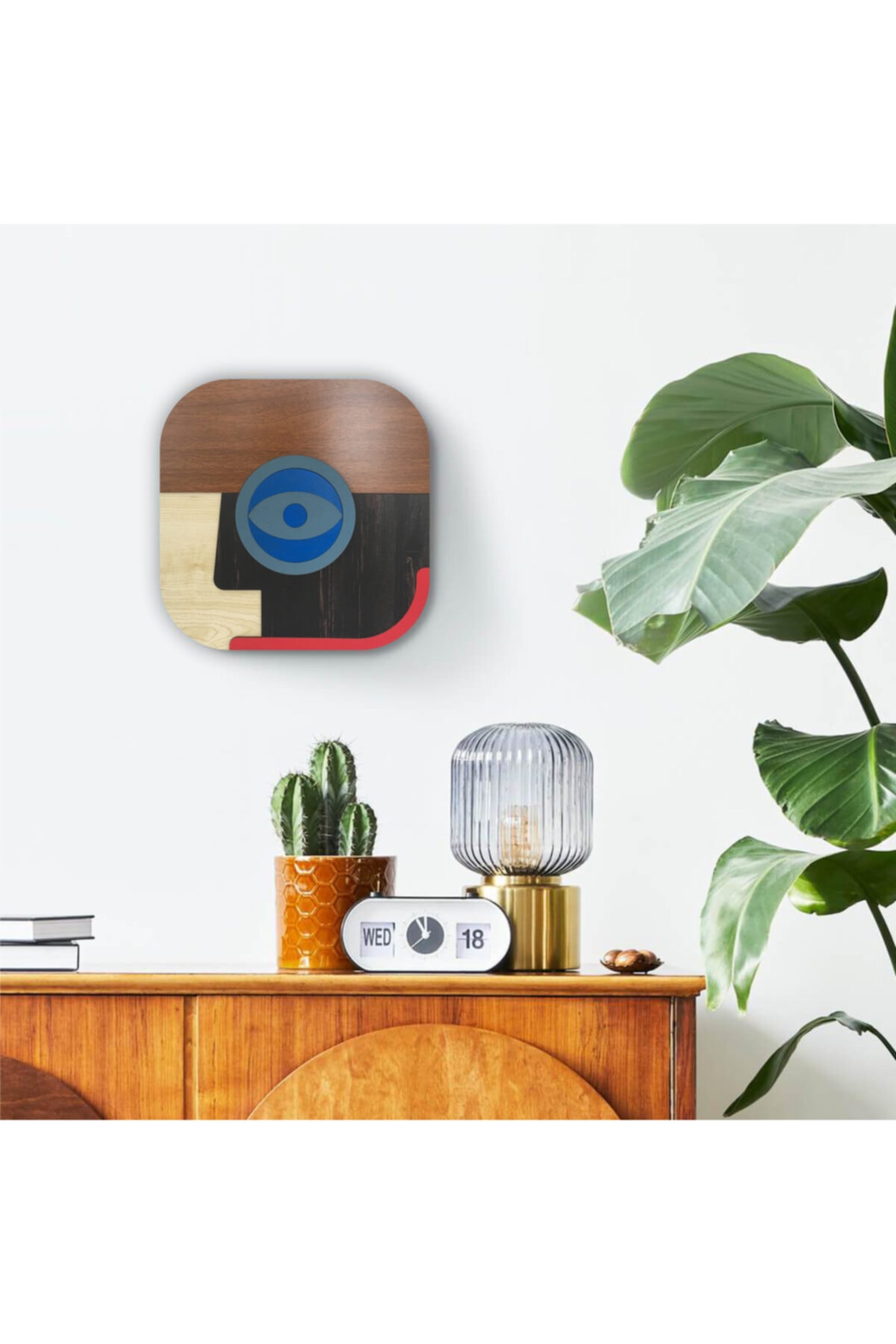 Ahşap Maske Duvar Dekoru S1