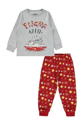 Kız Çocuk Pijama Takımı 2-5 Yaş Kırmızı 22330d585k11