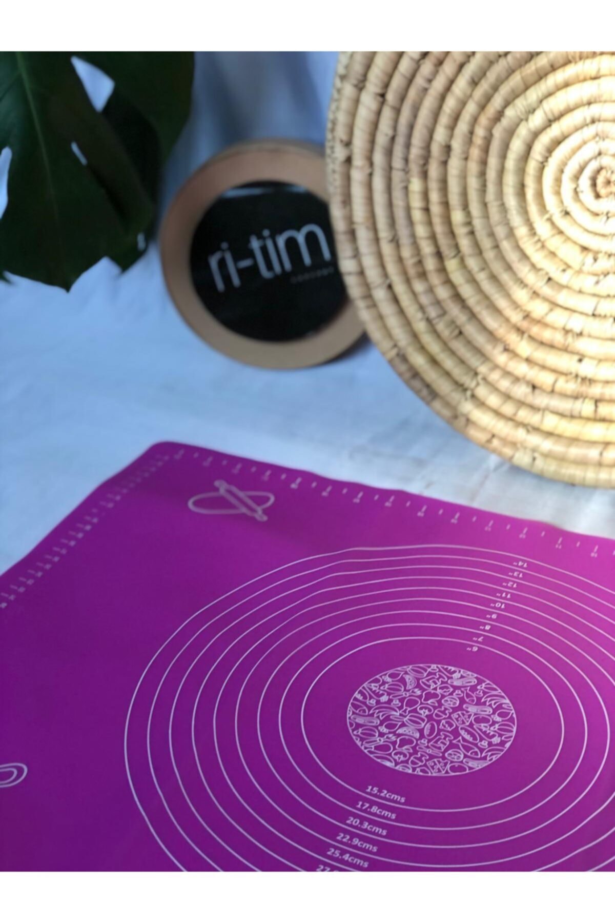 Silikon Renkli Hamur Açma Matı Büyük Boy Hamur Açma Örtüsü Hamur Matı