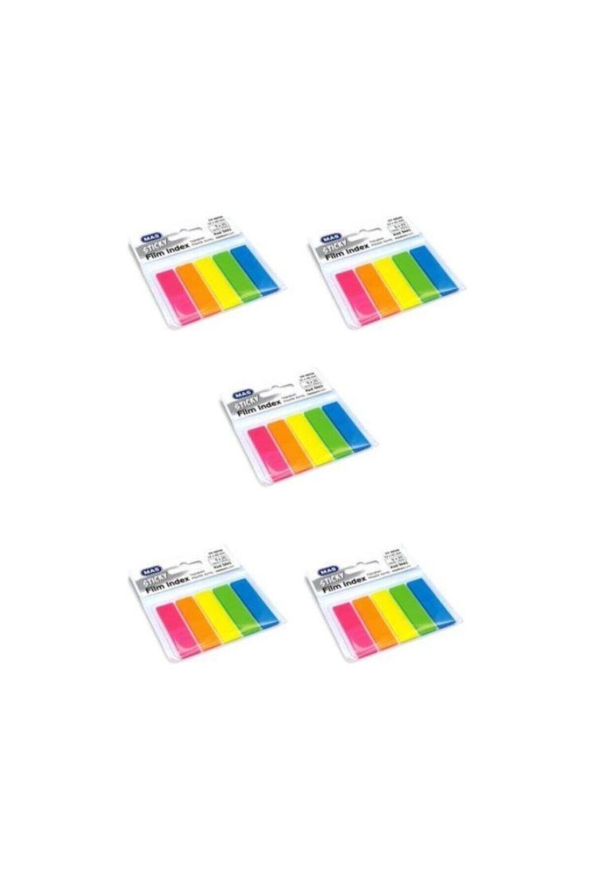 Mas-3661 Sticky Film Index Bookmark 12 X 45 Mm Pack of 5 1