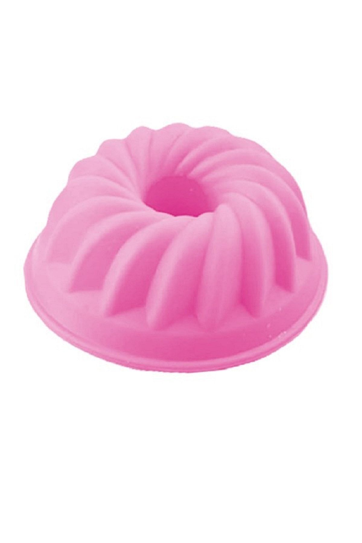Harika Avm 6 Lı Mini Göbekli Silikon Muffin Kek Kalıbı (renk: Pembe)