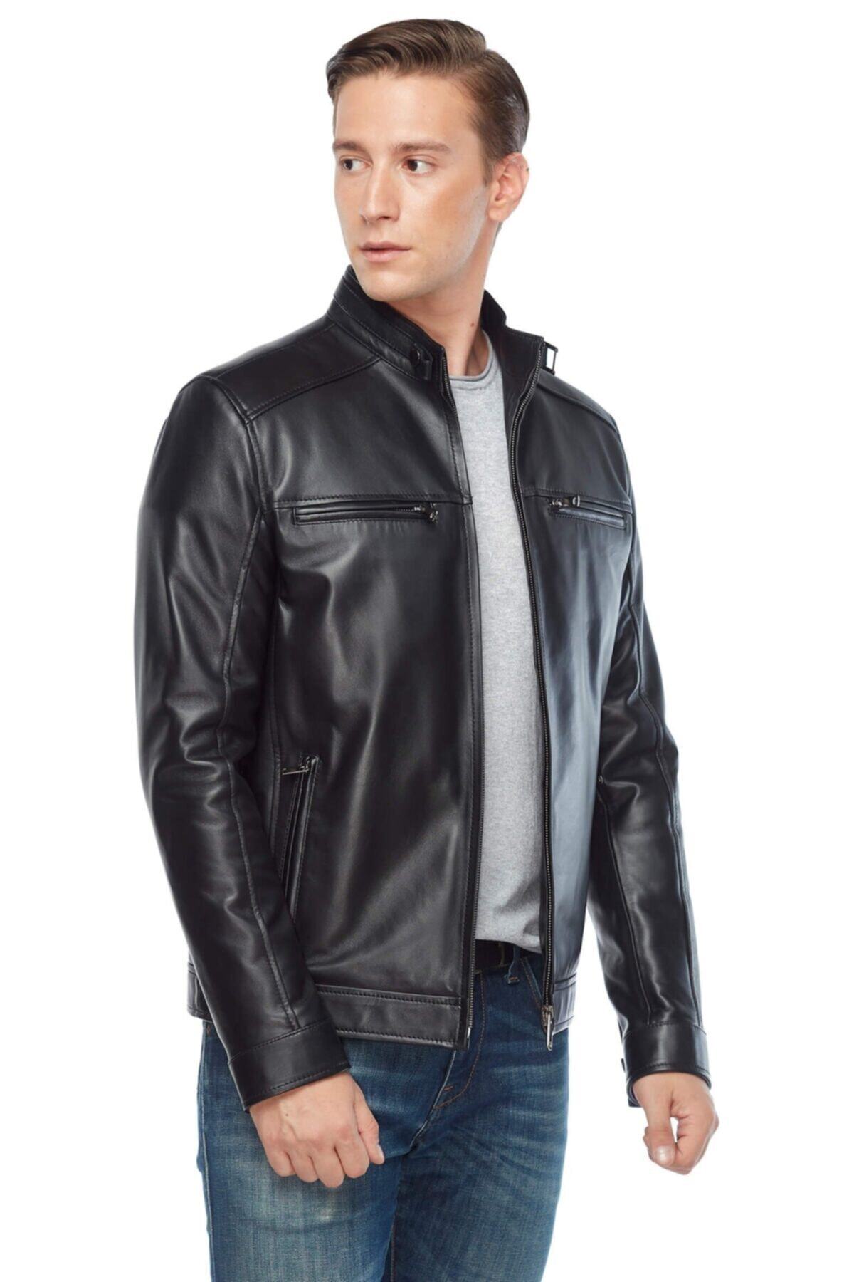 ژاکت مردانه مشکی Deriza | 35-5069 اورجینال - تصویر 7