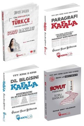 2022 Kpss Türkçe + Paragraf + Dil Bilgisi Soru Bankası 4 Lü Set - Öznur Saat Yıldırım GROSS1489