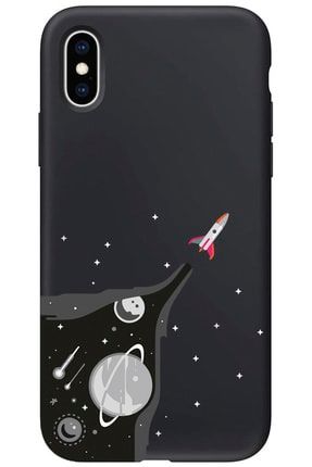 Iphone Xs Lansman Roket Desenli Telefon Kılıfı IPXSLN-246