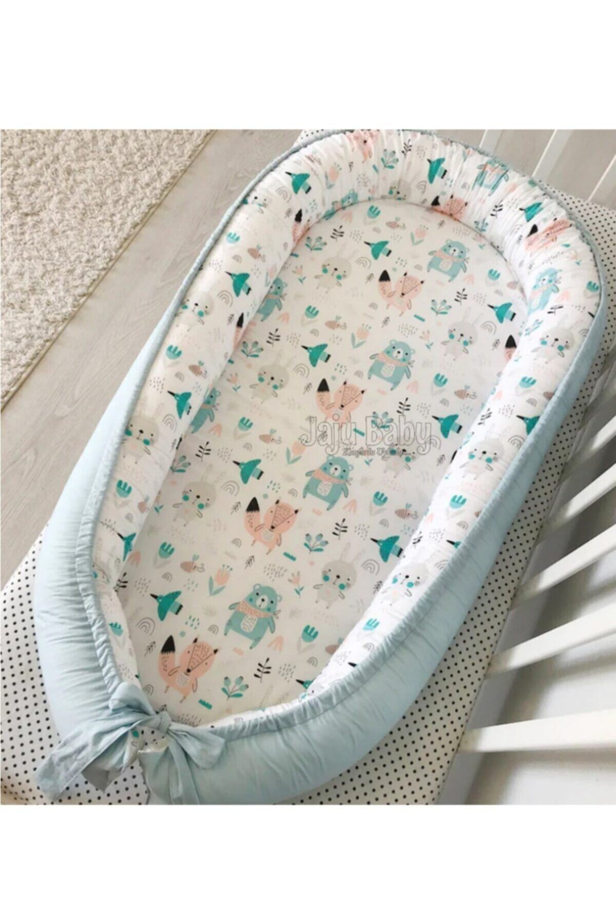 Jaju Baby Nest Sevimli Hayvanlar Tasarım Lüx Ortopedik Jaju-babynest Anne Yanı Yatak fotoğrafı 3 (önizleme)