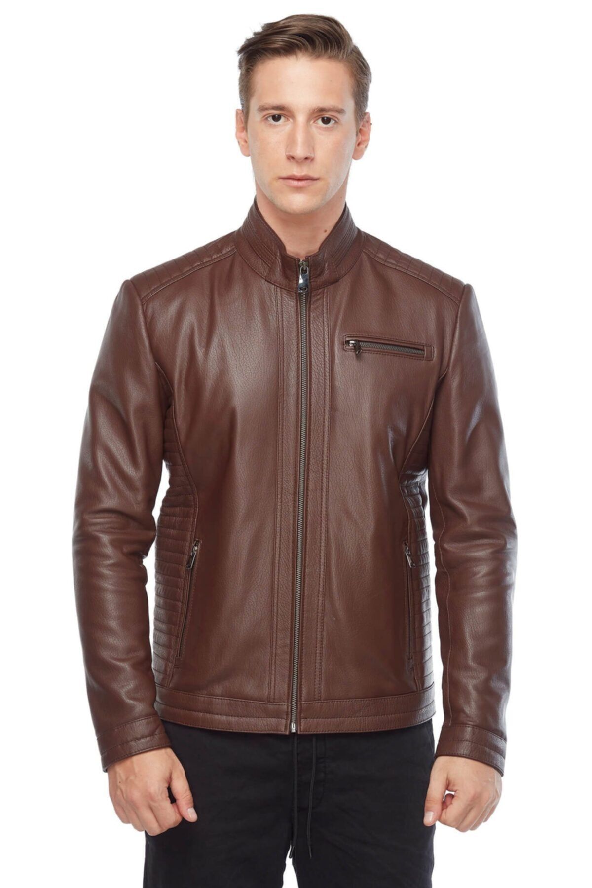 کاپشن چرم دری زا 35-8718