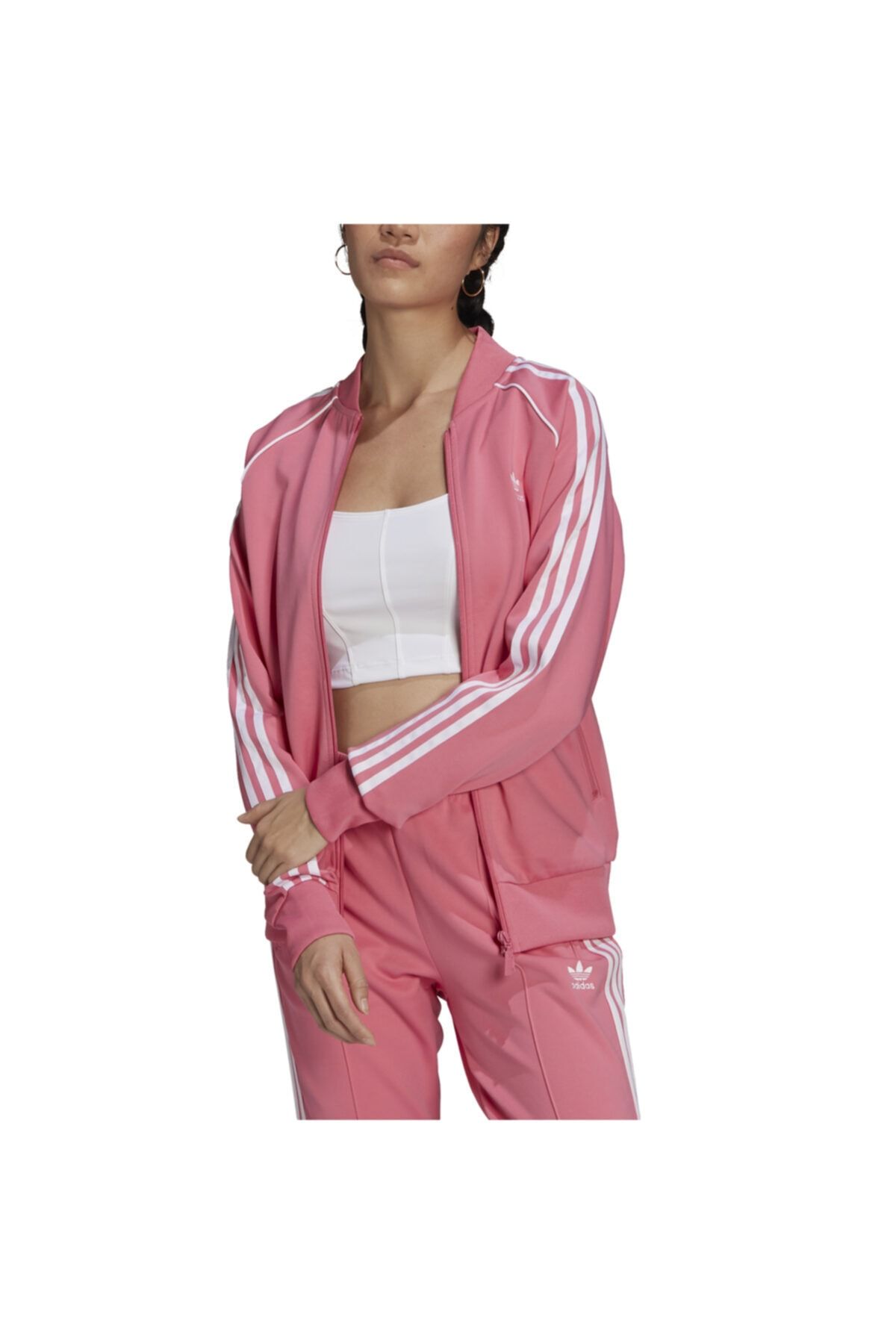 Bright pink best sale adidas jacket