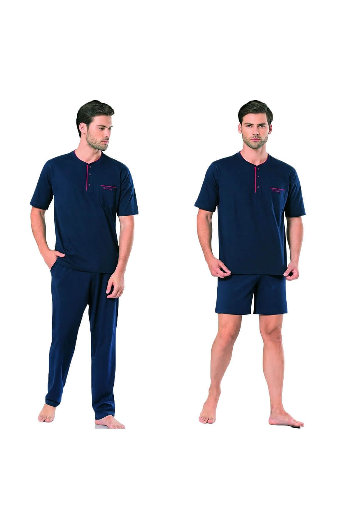 ست لباس خواب مردانه 3 تیکه با جعبه جهیزیه 5370 Pierre Cardin
