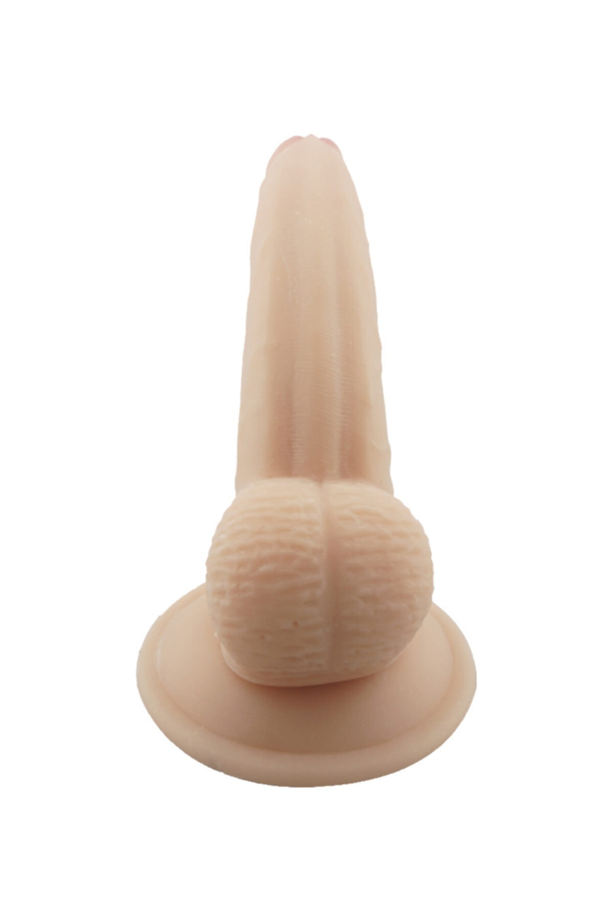 Gerçekçi Ten Dokusu 16 Cm Eğimli Anal Ve Vajina Kullanılabilen Güçlü Vantuzlu Realistik Penis Dildo 3
