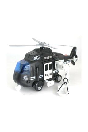 Polis Helikopteri Vinçli Sesli, Işıklı, Sürtmeli Polis Helikopteri 1:16 Ölçek TL-298