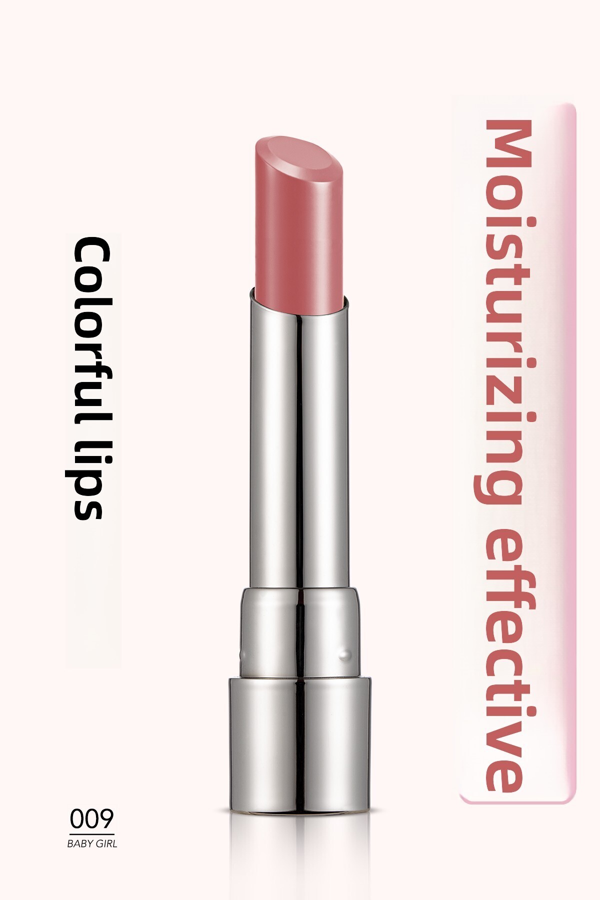 Flormar Moisturizing Shiny Lipstick (PINK) - Sheer Up Lipstick New - 009 Baby Girl -8682536012072