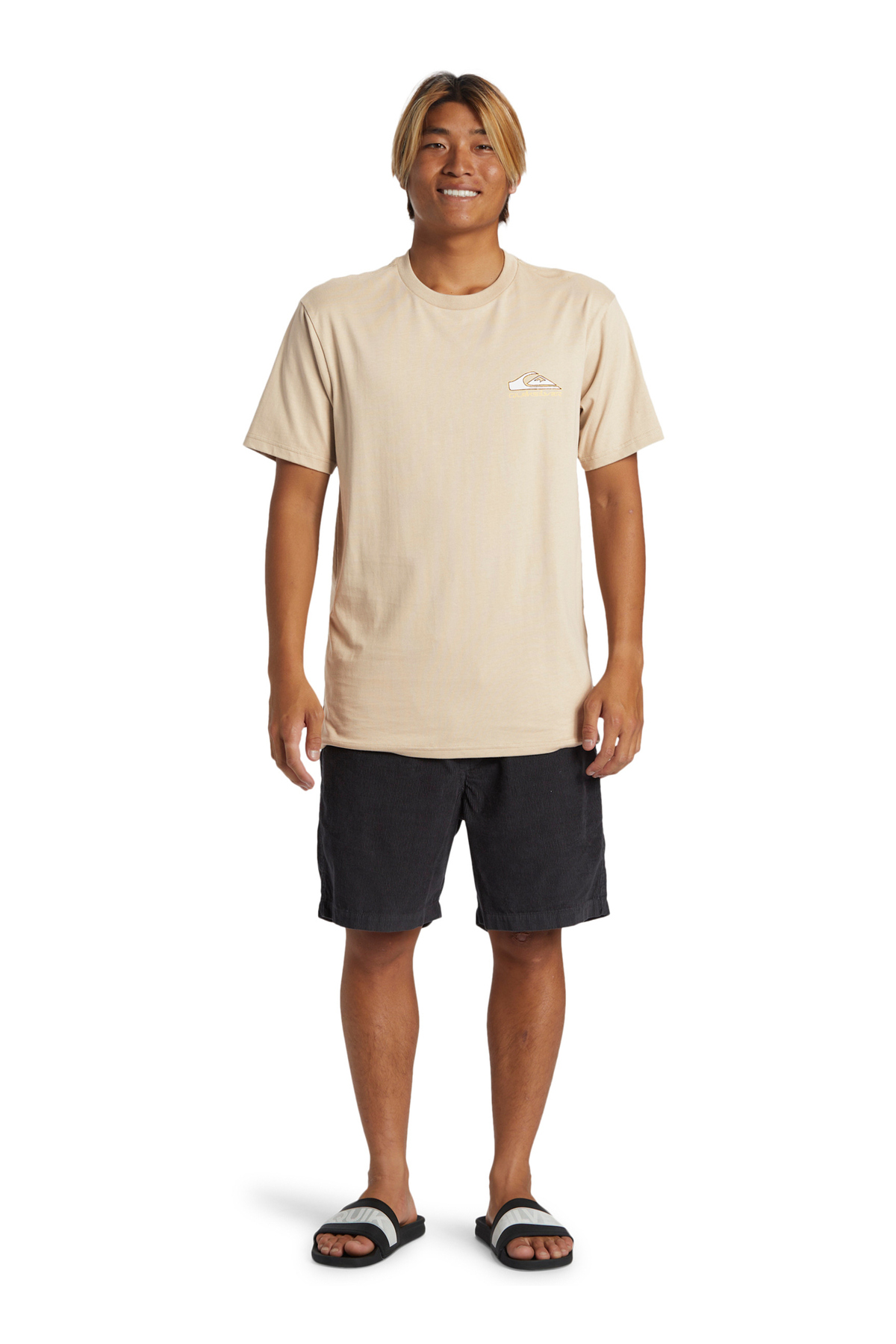 کوییک سیلور تی شرت مردانه قهوه یقه گرد طرح استاندارد AQYZT09563_STEP UP PURPLE