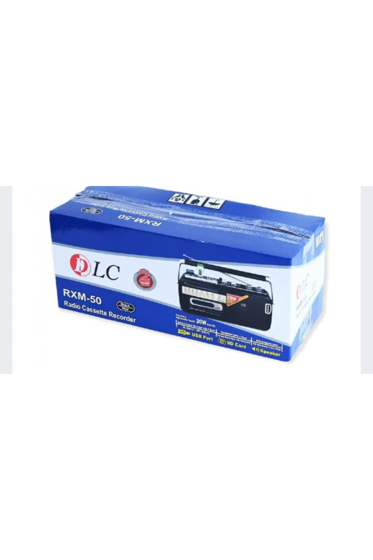 🔊 مسجل كاسيت وراديو كلاسيكي محمول من DLC– ميموري+ USB + راديو AM/FM/WM 🎶