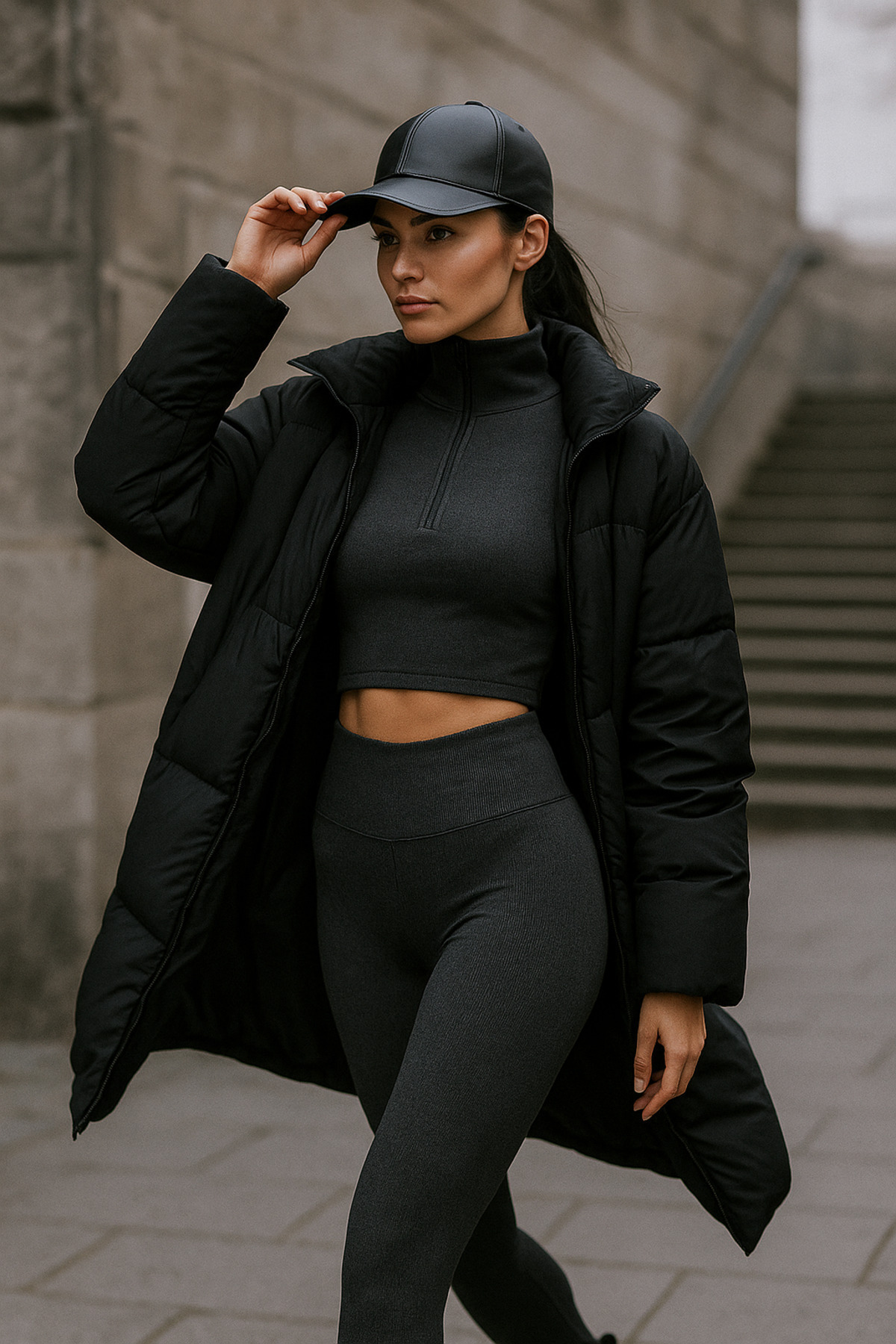 Luminos Butik  Klasik Siyah Renkli Düz Siperlikli Deri Baseball Şapka - Sade Şık Tasarım Spk1104 - Görsel 3