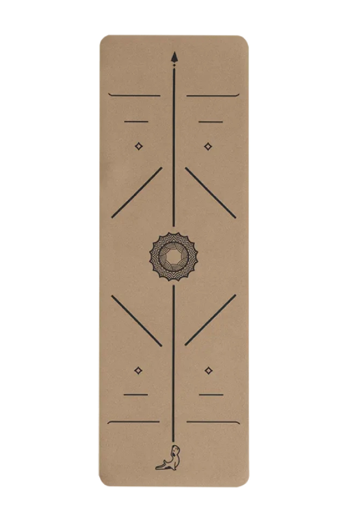 PETARYA Nature Series 4 mm Mantar Doğal Kauçuk Kaydırmaz Yoga Matı