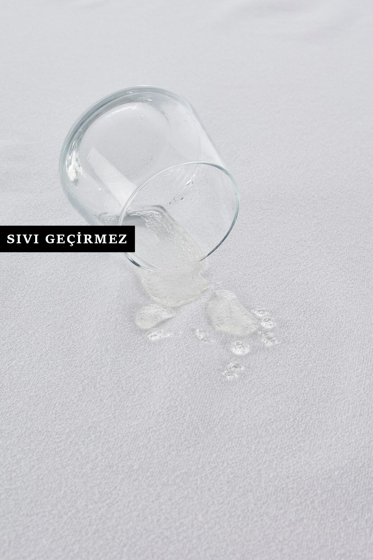 Buy & Albenimm Pamuklu Sıvı Su Geçirmez Ped Köşe Lastikli Tek Çift Kişilik Çocuk Bebek Yatak Koruyucu Alezi fotoğrafı 4 (önizleme)