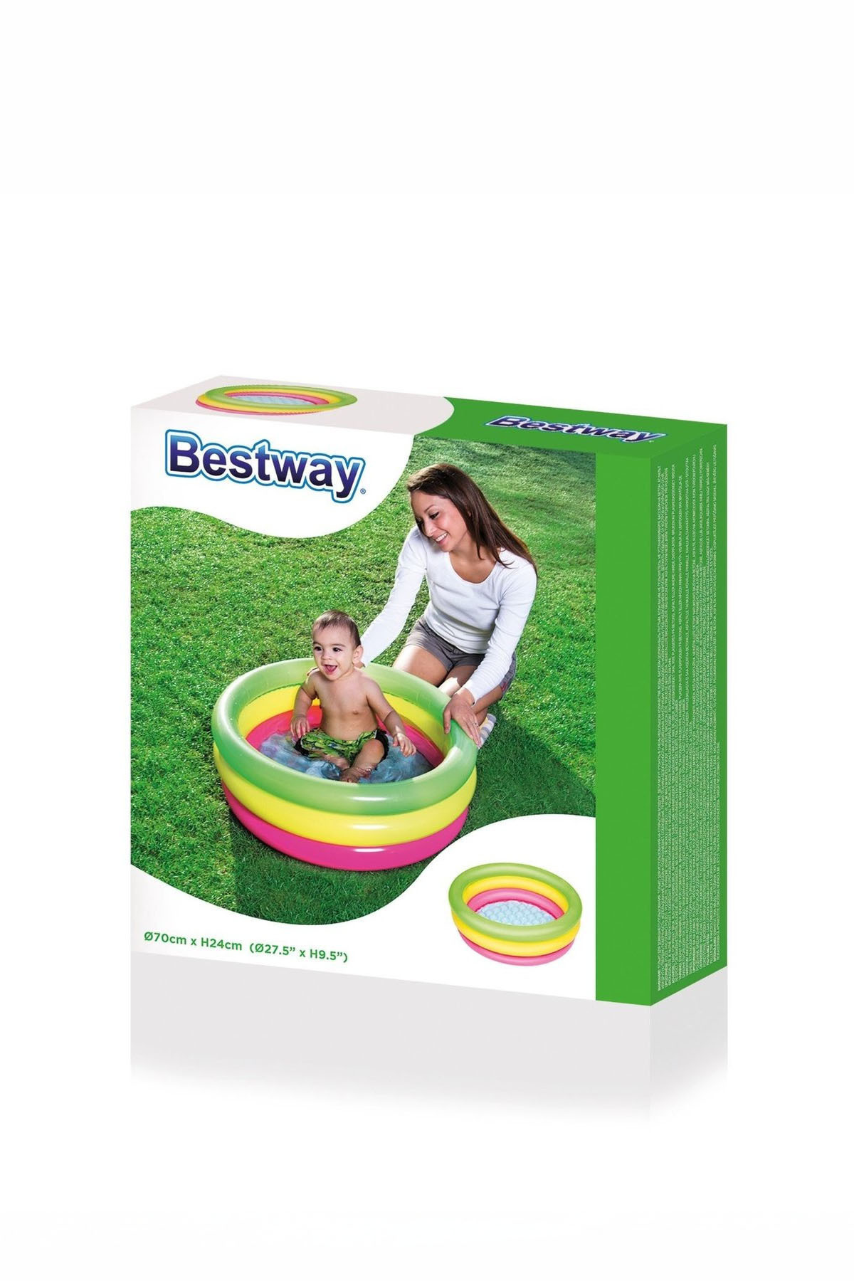 Bestway Bebek Havuzu Renkli Ve 10 Adet Toplu Şişme Çocuk Havuzu Seti 51128 Oyuncaklı 70cm x 24cm fotoğrafı 3 (önizleme)