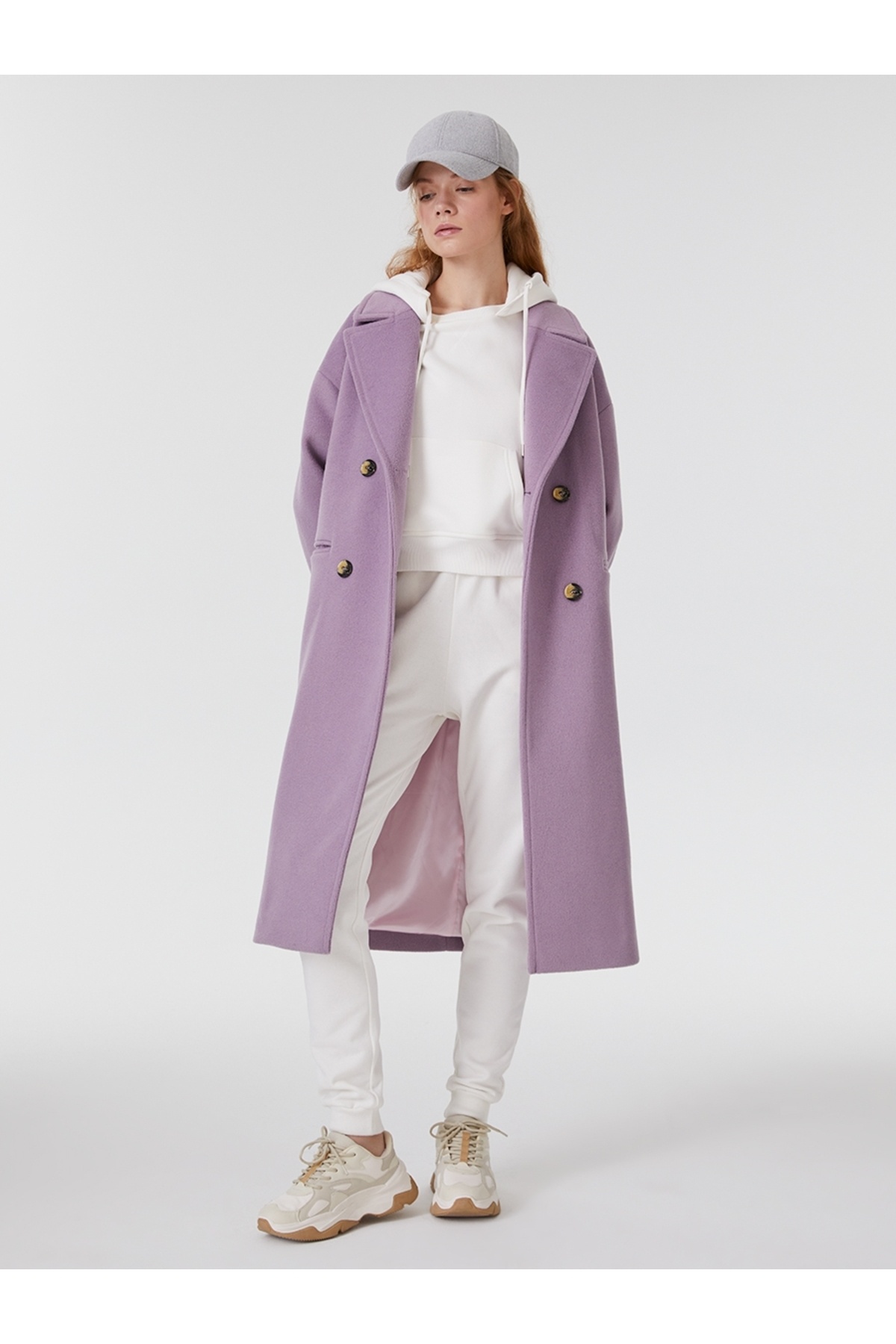 Loft Oversize Kadın Kaban görsel 4