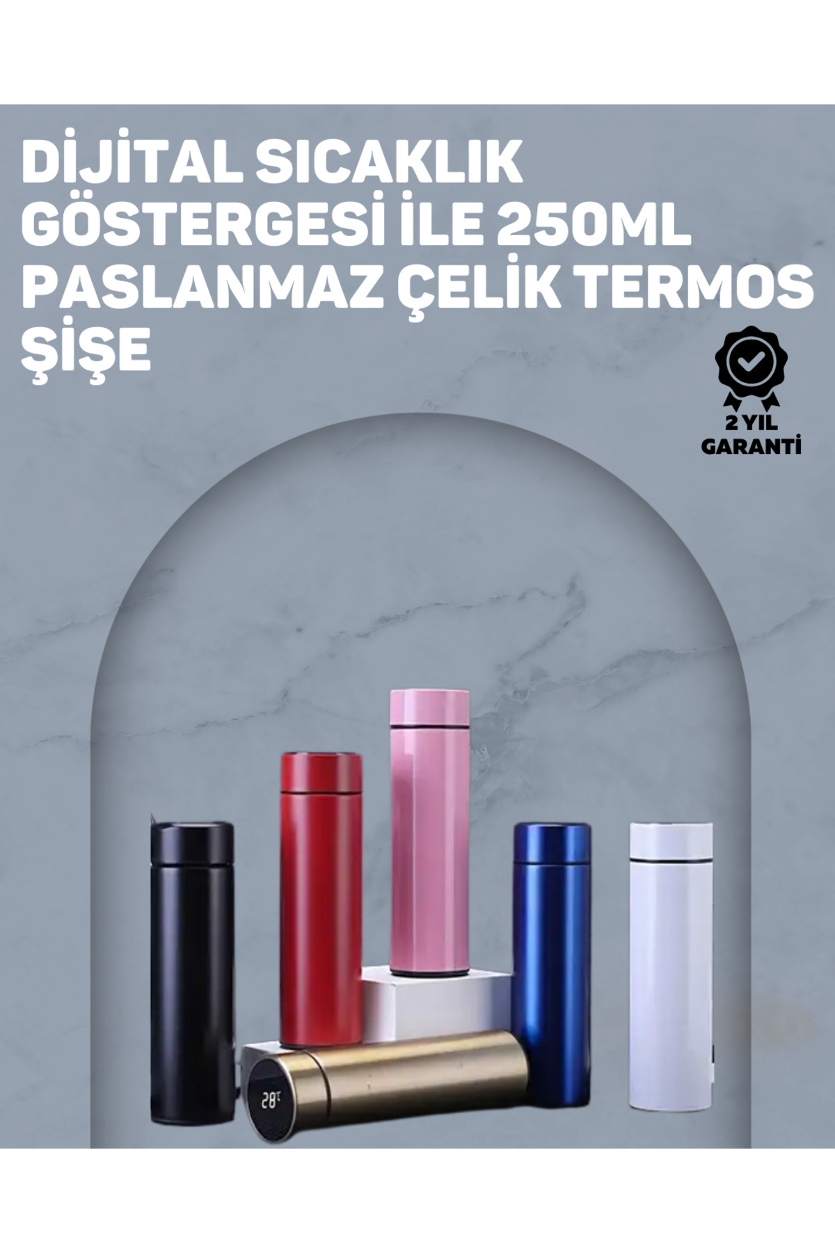 AyrStore 12 Saat Sıcak, 24 Saat Soğuk Tutabilen Paslanmaz Termos