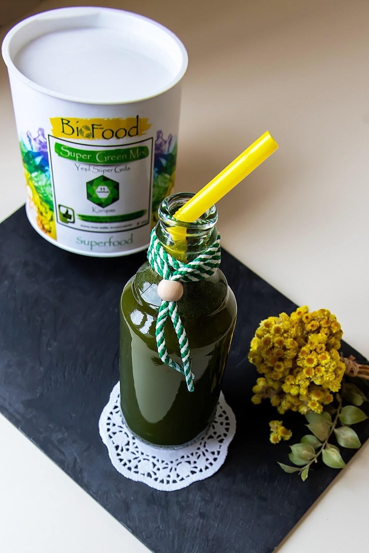 Biofood Super Green Mix Glutensiz Yeşil Sebze Karışımı Içecek Tozu
