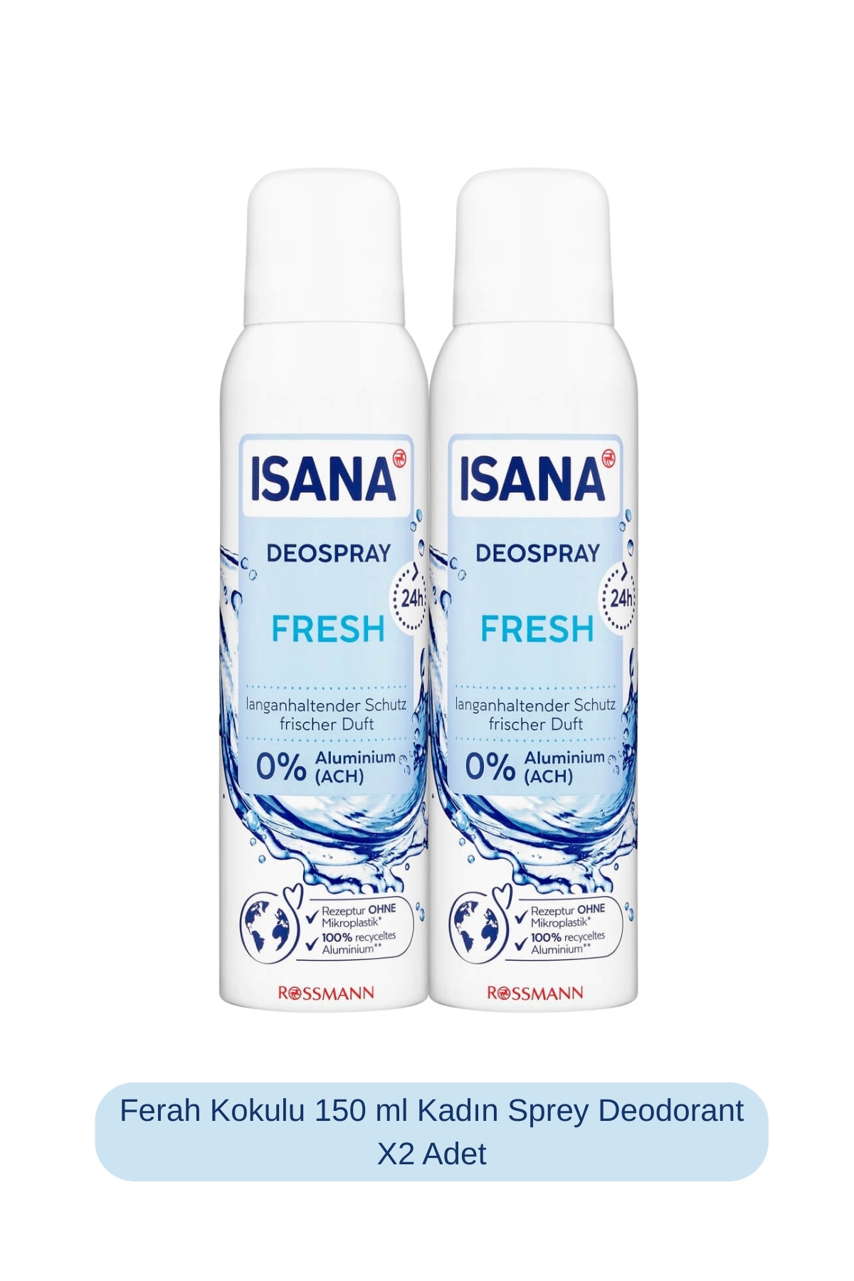  اسپری دئودورانت زنانه 150 میلی لیتری Fresh Scented X2 Pieces