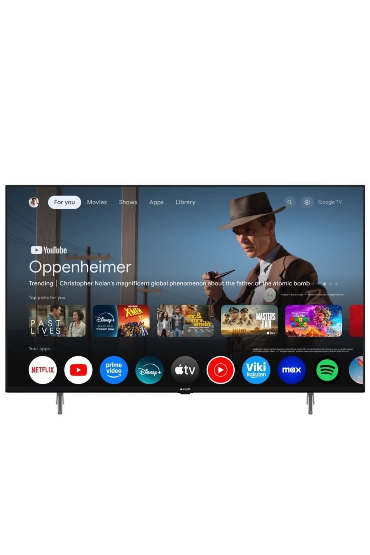 Arçelik 7 serisi 75'' 4K UHD Google TV - A75 E 795 B Google TV Televizyon