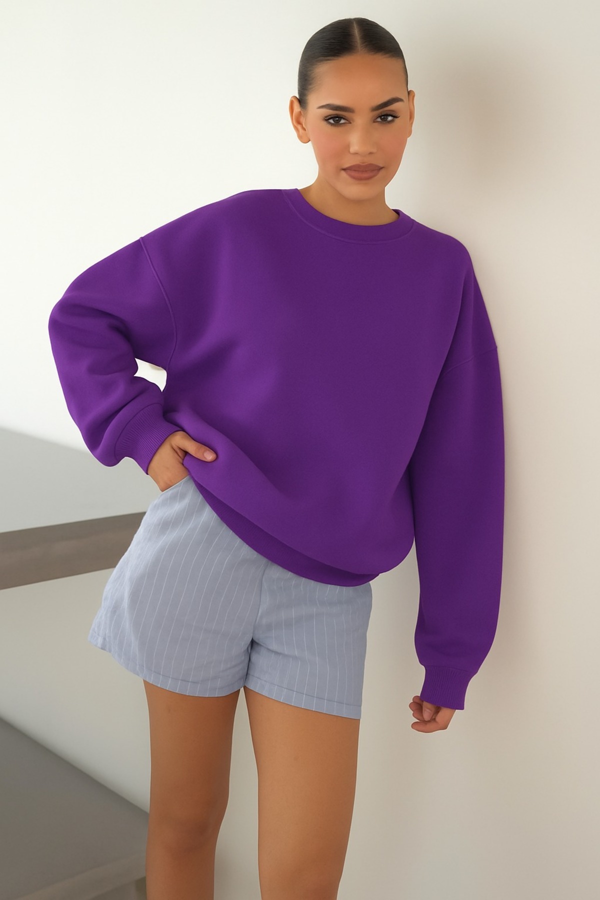 DM DOLCE MORE  UNISEX DÜZ RENK SWEATSHIRT