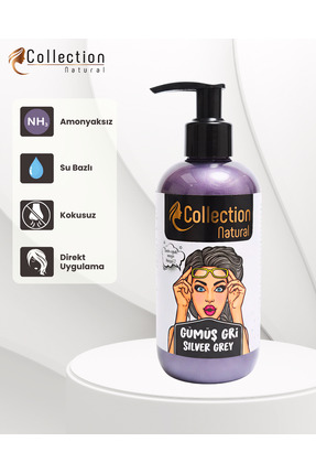 collection natural Balyaj Boyası 250ml Gümüş Gri